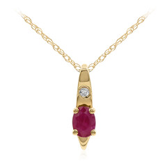Collana in oro con Rubino Mozambico AAA