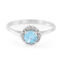 Anello in argento con Apatite Blu
