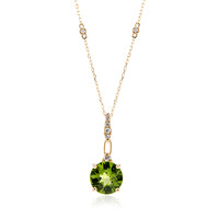 Collana in oro con Peridoto Dashihe  (CIRARI)
