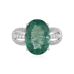 Anello in argento con Fluorite Verde