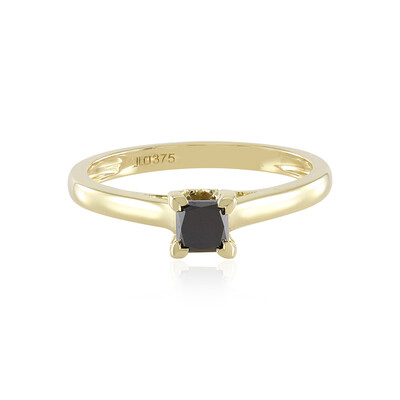 Anello in oro con Diamante Nero