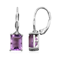 Orecchini in argento con Ametista Rose de France