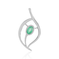 Ciondolo in argento con Smeraldo Russo