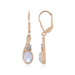 Orecchini in argento con Pietra di Luna Blu (KM by Juwelo)