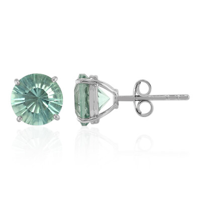 Orecchini in argento con Fluorite Verde