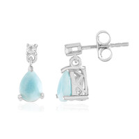Orecchini in argento con Larimar