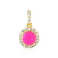 Ciondolo in argento con Opale Rosa dell'Etiopia