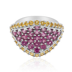 Anello in argento con Rodolite