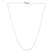 Catenina forzatina regolabile con cursore in argento 925 - 61 cm - 1,48 g