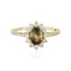 Anello in oro con Pietra del Sole dell'Oregon (AMAYANI)