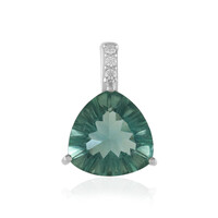 Ciondolo in argento con Fluorite Verde