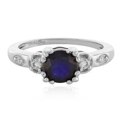 Anello in argento con Zaffiro Blu