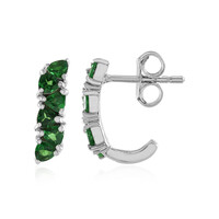 Orecchini in argento con Tsavorite della Tanzania