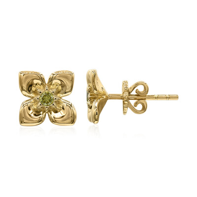 Orecchini in oro con Diamante Giallo VS1 (Annette)