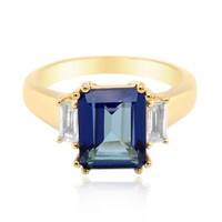 Anello in argento con Topazio Blu Royal