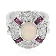 Anello in argento con Opale di Welo (Memories by Vincent)