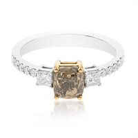 Anello in oro con Diamante Cioccolato SI2 (CIRARI)