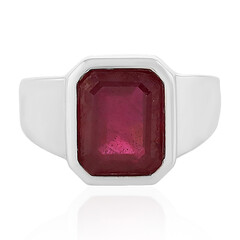 Anello in argento con Rubino del Madagascar