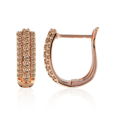 Orecchini in oro con Diamante Rose de France SI1 di Argyle (Annette)