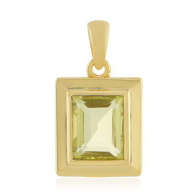 Ciondolo in argento con Quarzo Limone