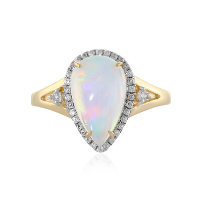 Anello in oro con Opale di Welo (Adela Gold)