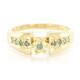 Anello placcato in oro con Diamante Fancy