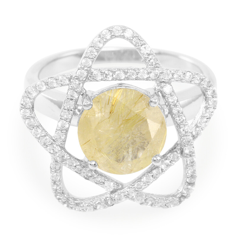 Quarzo rutilato anello store