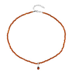 Collana in argento con Granato Essonite