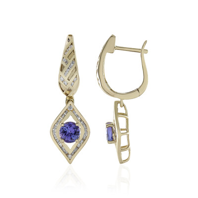 Orecchini in oro con Tanzanite AAA (de Melo)