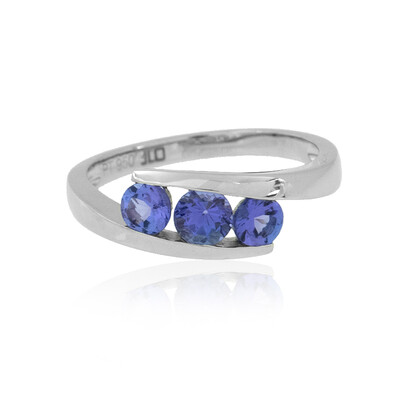 Anello in platino con Tanzanite AAA