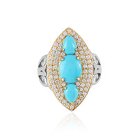 Anello in argento con Turchese Sleeping Beauty (Dallas Prince Designs)