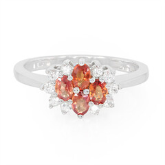 Anello in argento con Rubino Tramonto