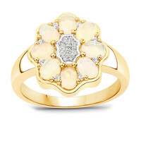 Anello in argento con Opale di Welo