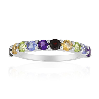 Anello in argento con Granato