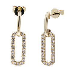 Orecchini in oro con Diamante I1 (H) (CIRARI)