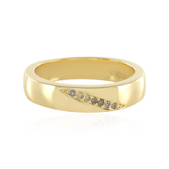 Anello in argento con Diamante Cioccolato I3