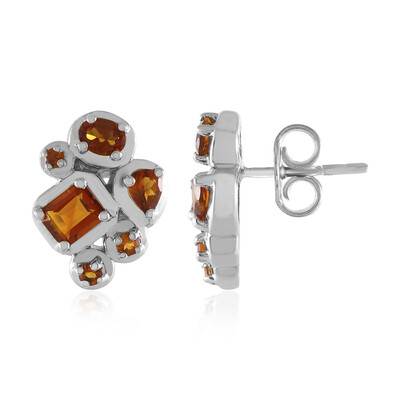 Orecchini in argento con Citrino Madeira