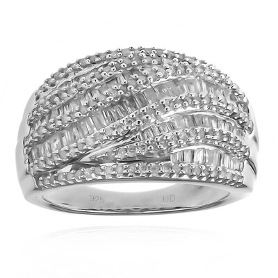 Anello in argento con Diamante I3 (H)