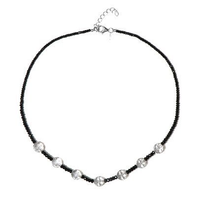 Collana in argento con Quarzo Bianco