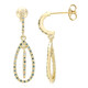 Orecchini placcati in oro con Diamante Fancy
