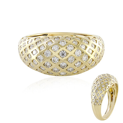 Anello in oro con Diamante SI2 (H) (de Melo)