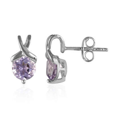 Orecchini in argento con Ametista Rose de France