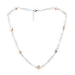 Collana in argento con Perla d'Acqua Dolce Pesca (TPC)