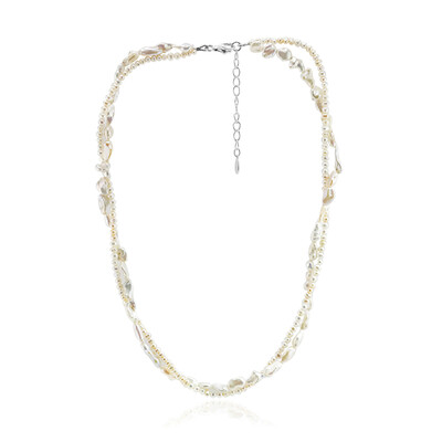 Collana in argento con Perla Keshi (TPC)