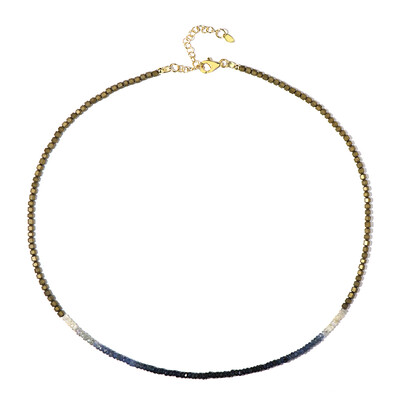 Collana in argento con Ematite Dorata
