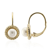 Orecchini in argento con Perla d'Acqua Dolce Bianca