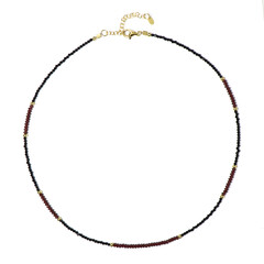 Collana in argento con Granato Mozambico
