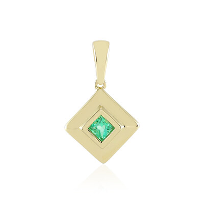 Ciondolo in oro con Smeraldo Colombiano