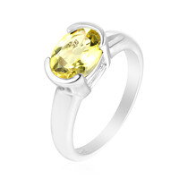 Anello in argento con Quarzo Ouro Verde