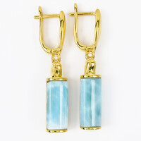 Orecchini in argento con Larimar